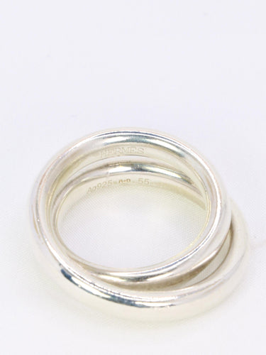 HERMES Bague Vertige argent