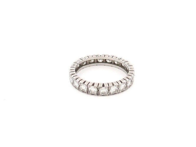Bague 49 bague alliance pavage complet 20 diamants en platine 58 Facettes 261951
