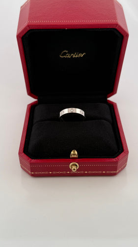 Bague 52 Alliance Cartier LOVE or gris et diamant 58 Facettes
