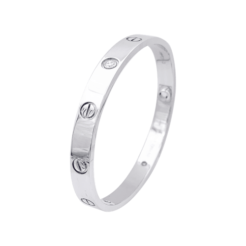 Bracelet Bracelet Cartier, "Love", or blanc et diamants. 58 Facettes 34281