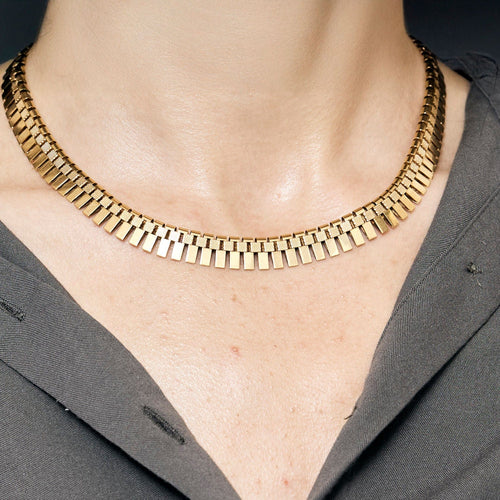 Collier Collier de passementerie or jaune 58 Facettes NAR0023