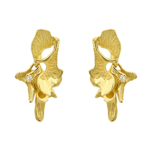 Boucles d'oreilles Boucles d'oreilles pendantes feuilles 58 Facettes 34516