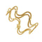 Bracelet vague en or jaune