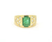 Bague Anello in oro giallo con smeraldo e diamanti 58 Facettes