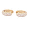 Boucles d'oreilles Créoles or jaune et diamants. 58 Facettes 33863