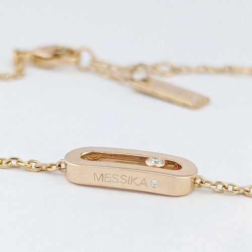 Bracelet Bracelet Messika Move Classique en or rose et diamants 58 Facettes 32301