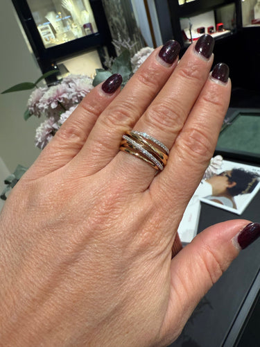 Bague 56 Bague Or Rose et Diamants 58 Facettes 1.0000227/4