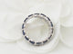 Bague 52 Bague alliance en or blanc, saphirs et diamants 58 Facettes 33594