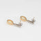 Boucles d'oreilles Boucles d'oreilles pendantes opale et diamant, petites, vintage, en or jaune 14 carats, bijoux fins 58 Facettes G13582