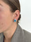 Boucles d'oreilles Boucles d'oreilles vintage en topaze, diamant et or blanc 58 Facettes