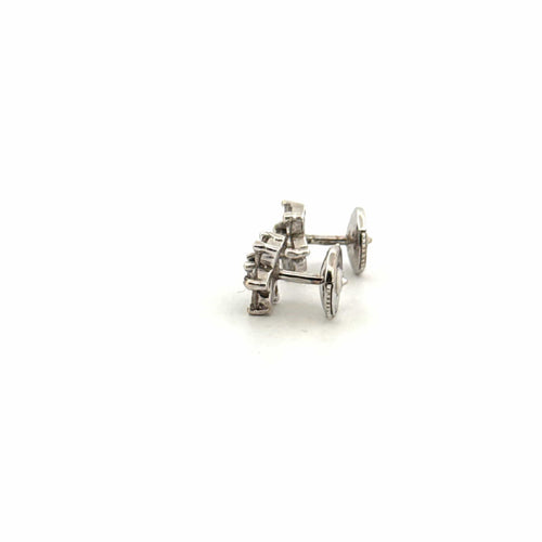 Boucles d'oreilles Puces d'oreilles Or Blanc 18k & Diamants 58 Facettes A3BO-GS28841