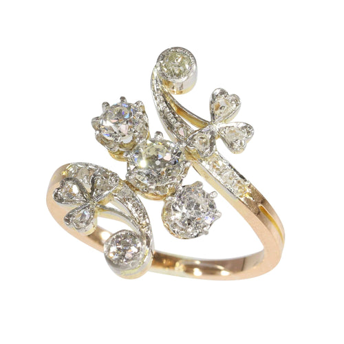Bague 52 La Bague Diamant Vintage Belle Epoque 58 Facettes 24121-0294