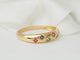 Bague 56 Bague jonc en or rose et pierres précieuses 58 Facettes 33471