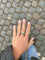 52 Oval Sapphire & Diamond ring circa 1980 58 Facettes