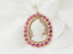 Pendentif Pendentif camée en or jaune rubis et diamants 58 Facettes 33312