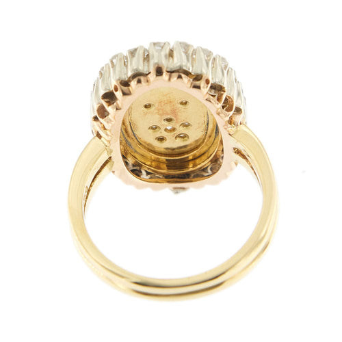 Bague Bague émaillée avec diamants 58 Facettes 35605
