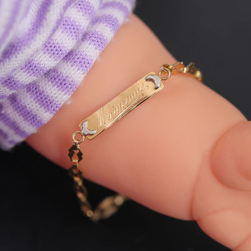 Bracelet Gourmette ancienne or jaune Maryvonne 58 Facettes CVBR71