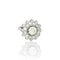 Bague 53 70's platinum diamond ring 58 Facettes
