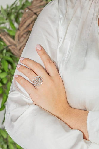 Bague 50 Bague Cocktail Or blanc Diamant 58 Facettes 3230361CN