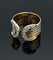 Bague Fascia in Oro a Tre Colori, con Diamanti 58 Facettes