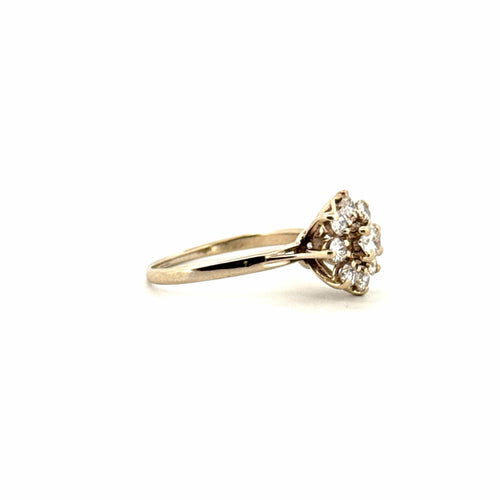 Bague 57 Bague Marguerite Or blanc & Diamants 58 Facettes 54-GS32189