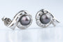 Boucles d'oreilles Boucles d’oreilles perles de Tahiti 6,11 mm & diamants 0,41 ct en or jaune 58 Facettes BO46420-107