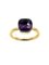 Bague 54 POMELLATO - bague Nudo Petit 2 ors et améthyste 58 Facettes