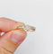 Bague 51.5 Bague victorienne or rose et argent, diamant et diamants 58 Facettes A05591