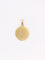Pendentif Médaille amour AUGIS ronde Plus qu'hier moins que demain or jaune diamant rubis 58 Facettes J629