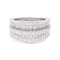 Bague 50 Bague Cartier "Barrette" or blanc, diamants. 58 Facettes 34140