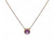 Collier Collier or jaune et améthyste 58 Facettes