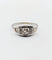 Bague 52 Bague art deco or blanc 18k diamants tailles roses et monture géométrique (circa 1930) 58 Facettes A05398