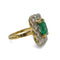 Bague Bague deux ors emeraude et diamants 58 Facettes