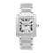 Montre Montre Cartier, "Tank Française", acier. 58 Facettes 34714