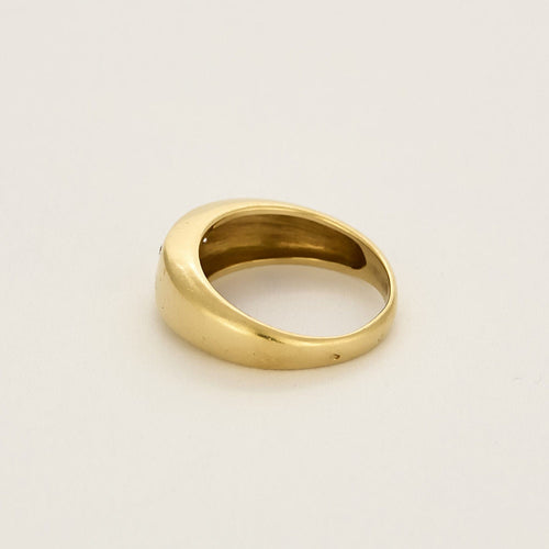 Bague 55 Bague jonc en or jaune, améthyste et diamants 58 Facettes MAN1676