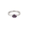 Bague 53 Bague or gris et améthyste 58 Facettes BIA09142