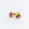 Boucles d'oreilles Boucles d'oreilles en or jaune rubis et diamant 58 Facettes 30820