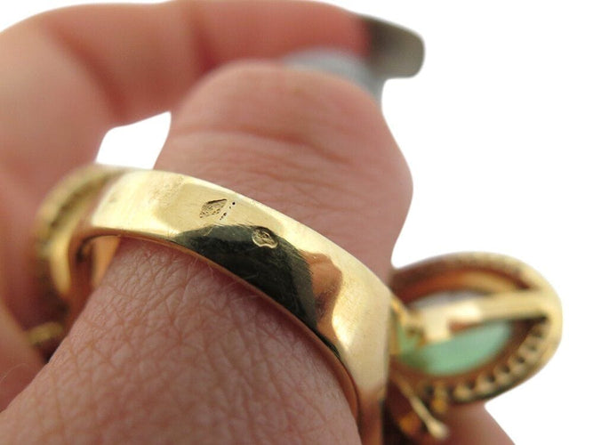 Bague 54 bague en or jaune 18k t54 sertie 5 pierres & 150 diamants 1.05ct 58 Facettes 268939