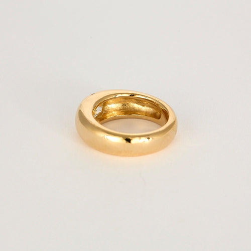 Bague 54 Bague jonc or jaune et diamant 58 Facettes LF16
