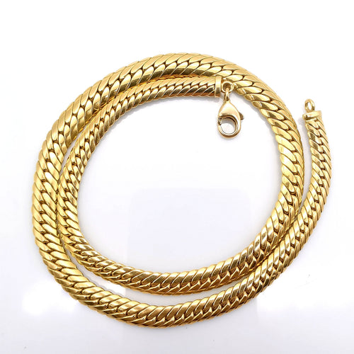 Collier Collier maille anglaise or jaune 58 Facettes