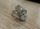 Bague ancienne en platine et diamants