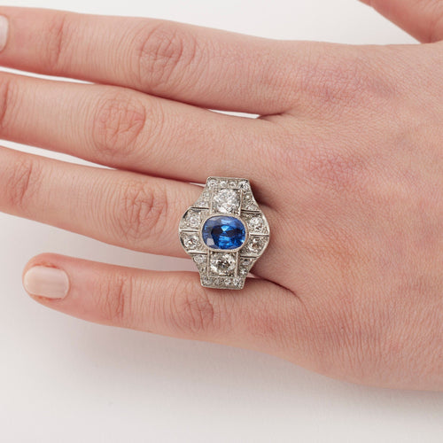 Bague 53 Bague Art Déco 58 Facettes