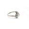 Bague 59 Solitaire accompagné - Or blanc & Diamants 58 Facettes 250061SP