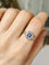 Bague 54 Bague ancienne en or 18K sertie d’un saphir et diamants 58 Facettes