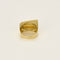Bague 53 Bague en or jaune et citrine 58 Facettes SQU3784X4