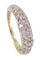 Bague 58 Bague jonc or jaune pavage diamants 58 Facettes 083641