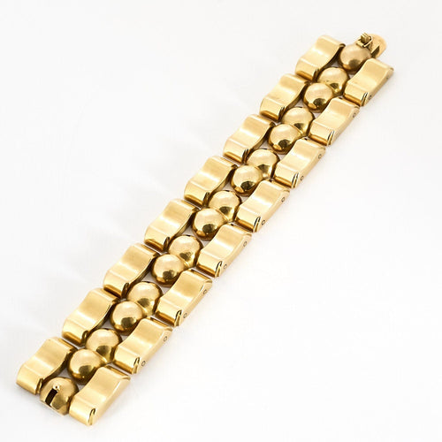 Bracelet Bracelet Tank en or jaune 58 Facettes CAN1393
