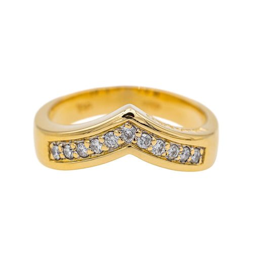 Bague 54.5 Balmain Bague  Or jaune Diamant 58 Facettes 3450035CN