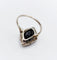 Bague 50 Bague pompadour art déco en platine, saphir 4,30 carats et diamants tailles anciennes 58 Facettes A06672
