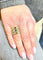 Bague 57 Trio de bagues or jaune diamants pierres de couleur 58 Facettes